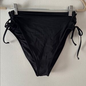 Shade & Shore Black High-Waisted Bikini Bottom size Large